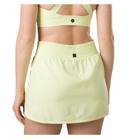 NWT prAna Peak to Pavement Skort Lime Squeeze Neon Small - Picture 3 of 7